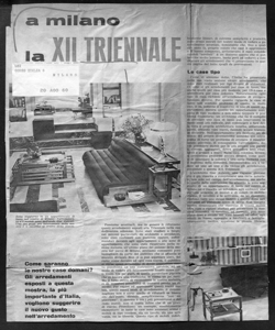 a milano la XII TRIENNALE, sta in LEI - periodico