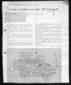 Scuola prefabbricata alla XII Triennale, sta in EDILIZIA MODERNA - periodico