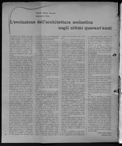 L'evoluzione dell'architettura scolastica negli ultimi 40 anni, sta in CASA BELLA - periodico