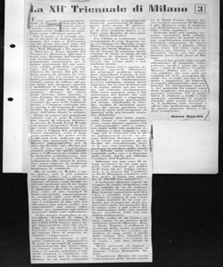 La XII Triennale di Milano, sta in L'OTTAGONO - periodico