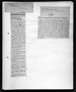 ARCHITETTURA - Programma 1960 della XII Triennale, sta in SUCCESSO - quotidiano