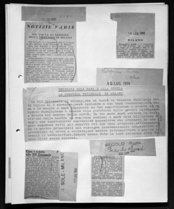 NOTIZIE VARIE - NEL 1960 LA 12a EDIZIONE DELLA TRIENNALE DI MILANO, sta in ITALIANI NEL MONDO - quotidiano