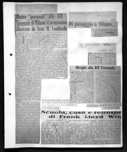 XII Triennale - Vico Magistretti e Cesare Fera, sta in IL GIORNO - quotidiano