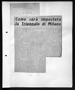 Come sarà impostata la Triennale di Milano, sta in LA SEDIA E IL MOBILE - quotidiano