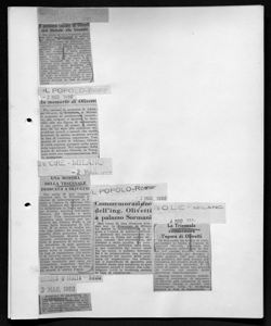 UNA MOSTRA DELLA TRIENNALE DEDICATA A OLIVETTI, sta in 24 ORE - quotidiano