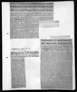 Si apre il 16 luglio la XII Triennale di Milano, sta in L'AVVENIRE D'ITALIA - quotidiano
