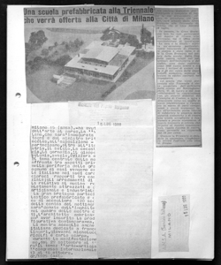 Una scuola prefabbricata alla Triennale che verrà offerta alla Città di Milano, sta in GIORNALE DEL POPOLO - quotidiano
