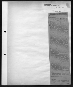 Lettere al Direttore, sta in CASA BELLA - Periodico