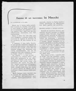 Esame di un successo: la Necchi, sta in I PRODOTTI DI MARCA - Periodico