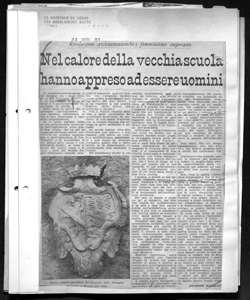 Rivoluzioni architettoniche e femminismo imperante - Nel calore della vecchia scuola hanno appreso ad essere uomini, sta in IL GIORNALE DI LECCO - Periodico