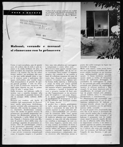 Balconi, Verande e terrazze si rinnovano con la primavera, sta in RIVISTA DELL'ARREDAMENTO - periodico