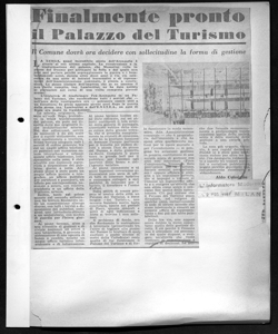 Finalmente pronto il Palazzo del Turismo - Il Comune dovrà ora decidere con sollecitudine la forma di gestione, sta in L'INFORMATORE MODERNO - periodico