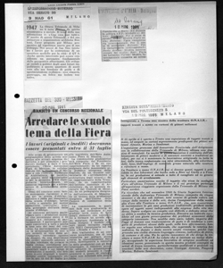 Inaugurata a Trento una mostra della tessitura O.N.A.I.R. : tappeti e tessuti a mano su cartoni di pittori milanesi, sta in RIVISTA DELL'ARREDAMENTO - periodico