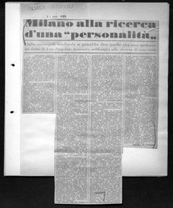 Milano alla ricerca di una 