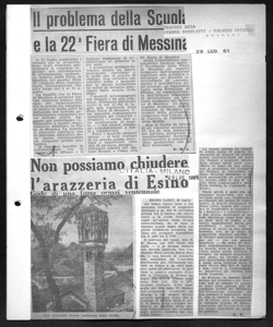 Non possiamo chiudere l'arazzeria di Esino - Gode di una fama ormai ventennale, sta in L'ITALIA - quotidiano