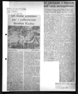 Un nome prezioso per i collezionisti Ibrahim Kodra, sta in GIORNALE DEL MATTINO - quotidiano