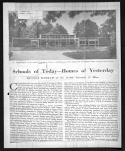 Schools of Today - Homes of Yesterday, sta in LISTENER - periodico