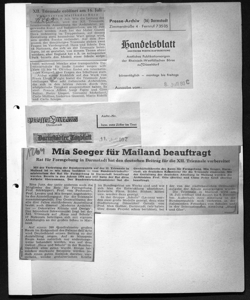 XII. Triennale eröffnet am 16. Juli, sta in HANDELSBLATT. - Quotidiano