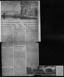 Architectuur, industriële vormgeving en decoratieve kunsten op 12e Triennale, sta in GELDERLANDER - Quotidiano