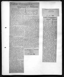 Tolfte Triennalen i Milano öppnad, sta in ÖSTGÖTA - CORRESPONDENTEN - Quotidiano