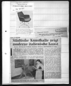 This West German revolving chair, sta in FURNITURE RECORD - Periodico
