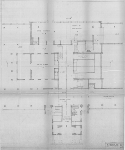 TRN_12_PA_008 bis - Palazzo dell'Arte. Piano terreno. Particolare (Mostre temporanee, Mostra di architettura, Nazioni estere, Salone d'Onore)