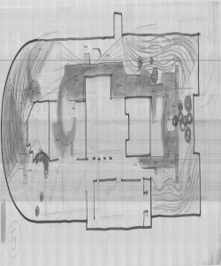 TRN_12_PA_022 bis_a - Palazzo dell'Arte. Primo piano. Variante del progetto di allestimento. Suddivisione degli spazi