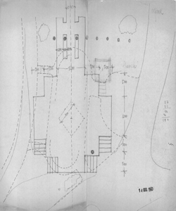 TRN_12_PA_039 d - Palazzo dell'Arte. Sistemazione del percorso nel parco. Passerella e biglietteria