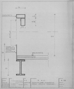 TRN_12_PA_085 bis_c - Mostre temporanee. Particolare parapetto zona vecchio ingresso