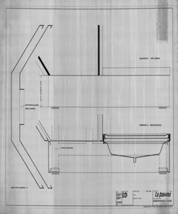 TRN_12_PA_088 bis_b - La casa e la scuola. Isole di produzioni. Progetto macchina del caffè modello Brasilia. Dettaglio basamento