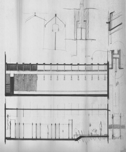 TRN_12_PA_097 bis_b - La casa e la scuola. Mostra della scuola. Esempi di scuole inglesi. Allestimento