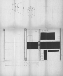 TRN_12_PA_097 bis_d - La casa e la scuola. Mostra della scuola. Esempi di scuole inglesi. Allestimento. Dettagli costruttivi