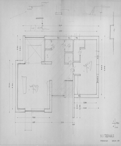 TRN_12_PA_098 bis_c - La casa e la scuola. Mostra della scuola. Esempio di aula pluriclasse. Monoaula. Annotazioni e segni manoscritti