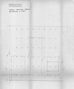 TRN_12_PA_103 bis_h - La casa e la scuola. Settore periferico. Primo alloggio periferico. Schema foratura parete