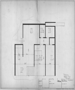 TRN_12_PA_104 bis_a - La casa e la scuola. Settore periferico. Secondo alloggio periferico. Appartamento tipo 4. Casa multipiani