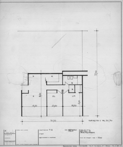 TRN_12_PA_104 bis_c - La casa e la scuola. Settore periferico. Secondo alloggio periferico. Appartamento tipo 3. Casa multipiani