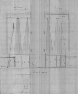 TRN_12_PA_119 b - Mostra commemorativa di Frank Lloyd Wright. Area espositiva. Particolare del Theater