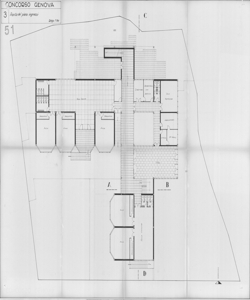 TRN_12_PA_141 d - Concorsi. Concorso per scuole elementari. Genova. Piano ingressi