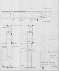 TRN_12_PA_164 c - Concorsi. Concorso nazionale per lo studio di elementi industrializzati per l'edilizia scolastica. Studio elementi singoli pareti mobili interne