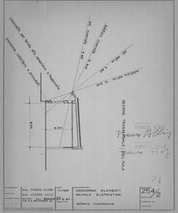 TRN_12_PA_166 g - Concorsi. Concorso nazionale per lo studio di elementi industrializzati per l'edilizia scolastica. Schema di isolazione