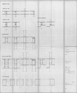 TRN_12_PA_167 d - Concorsi. Concorso nazionale per lo studio di elementi industrializzati per l'edilizia scolastica. Schematizzazione giunti