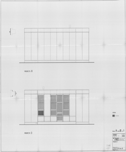 TRN_12_PA_170 f - Concorsi. Concorso nazionale per lo studio di elementi industrializzati per l'edilizia scolastica. Scuola monoaula pluriclasse. Soluzione B