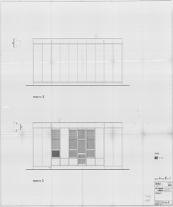 TRN_12_PA_169 f - Concorsi. Concorso nazionale per lo studio di elementi industrializzati per l'edilizia scolastica. Scuola monoaula pluriclasse. Soluzione A