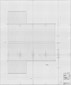 TRN_12_PA_169 i - Concorsi. Concorso nazionale per lo studio di elementi industrializzati per l'edilizia scolastica. Scuola monoaula pluriclasse. Soluzione A. Copertura