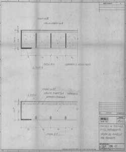 TRN_12_PA_171 i - Concorsi. Concorso nazionale per lo studio di elementi industrializzati per l'edilizia scolastica. II Tempo. Soluzione B. Pannello per pavimento