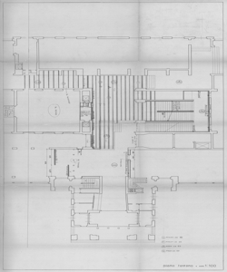 TRN_12_PA_001 bis_a - Palazzo dell'Arte. Lavori di ripristino del palazzo. Dettaglio piano terreno