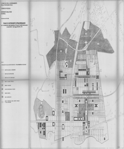 TRN_17CI9P_PA_084 - 9 progetti per 9 città. Pozzuoli. Piano di intervento straordinario per il reinsediamento della popolazione di Pozzuoli in località Monterusciello. Zonizzazione delle aree edificate e prevalentemente edificate. Tav. 6