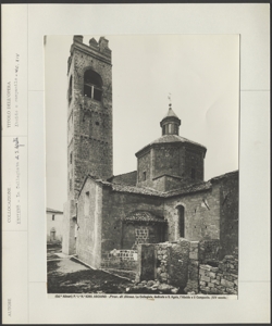 Asciano - Collegiata di S. Agata - esterno - zona absidale e campanile