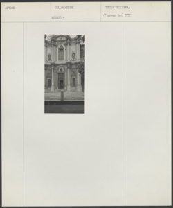 Bergamo - Chiesa di S. Marco - esterno - particolare della facciata