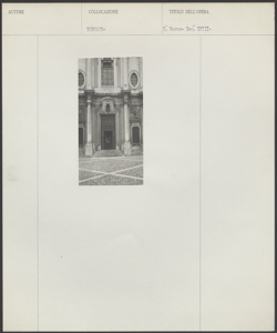 Bergamo - Chiesa di S. Marco - esterno - facciata - particolare dell'ingresso